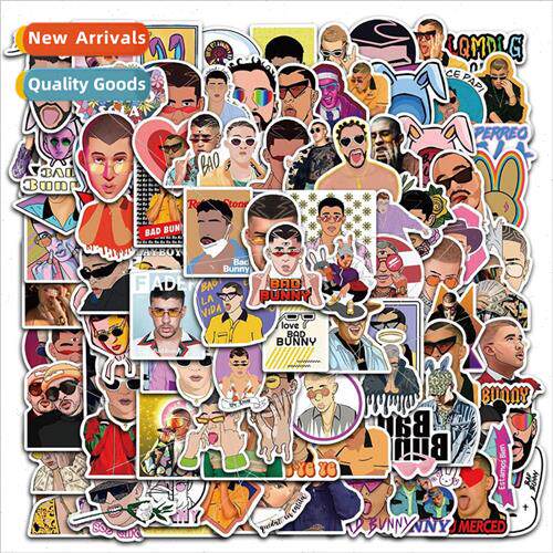 100 Puerto Rican singer Bad Bunny Bad Bunny graffiti sticker