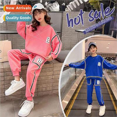 Girls suit spring and fall 2023 new Korean childrens sportsw