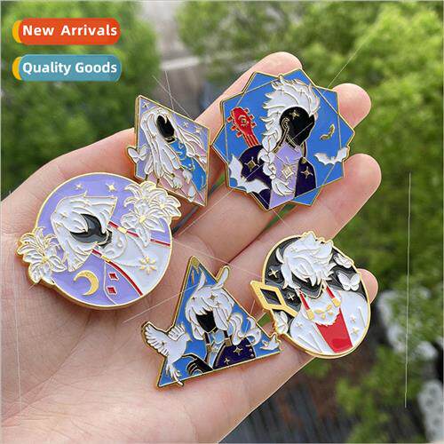 New light encounter around the rain 适用est card card brooch