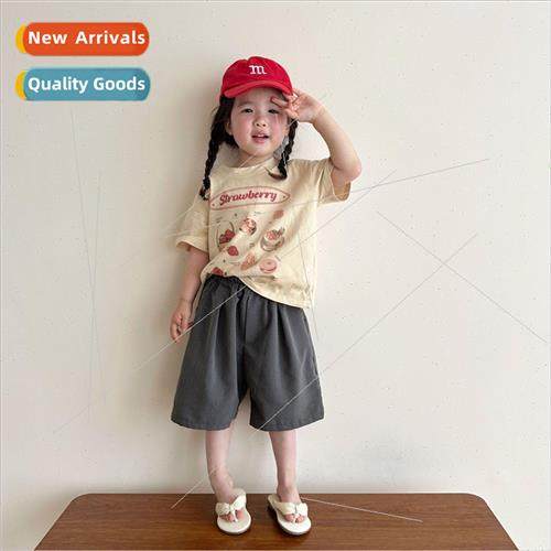 Sweet shellfish 2023 Korean childrens summer new boys and gi