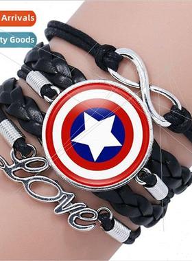 Superhero Superman Spider Bat Flash Captain America Shield T