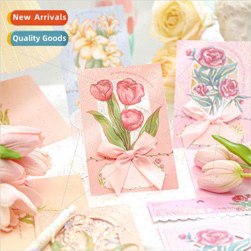 Three-dimensional greeting card  of the evening breeze serie