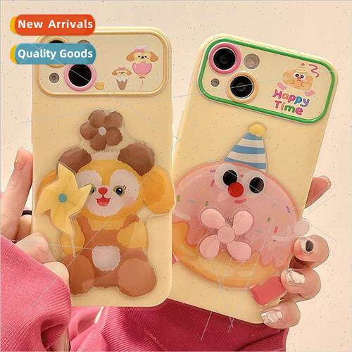 Cute Donut Rotating Fan 适用 Apple 12/13ProMax Case iPhone 1