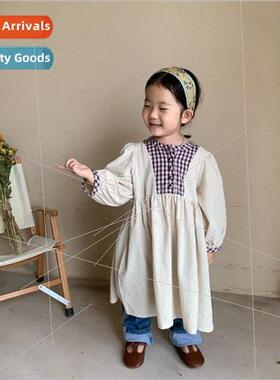 Childrens dress Hepburn girls dress 2022 spring new small an