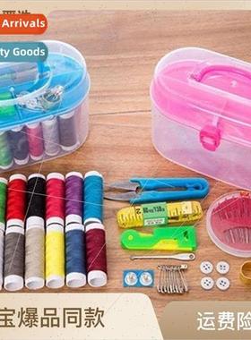 Needle and thread box 10 pieces set Practical home mending b