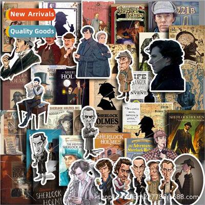 Sherlock 40 -repeating vintage classic movie posters rolls D