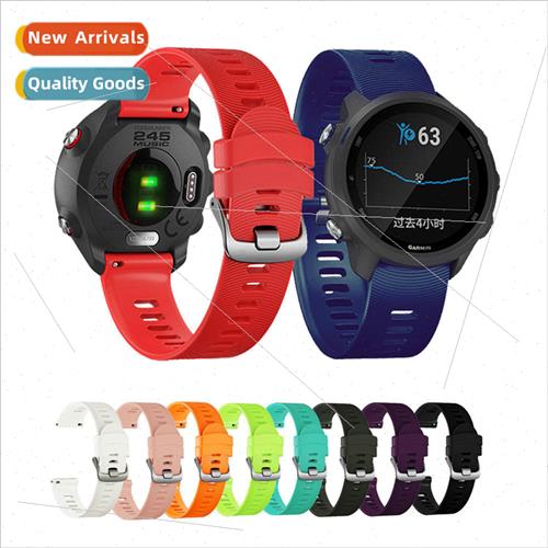Silicone strap 适用 Gamin venu2 plus Gamin 适用erunner 245 s