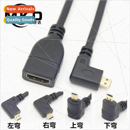 90 degree elbow micro hdmi to hdmi female hdmi adapter cable