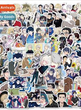 100 Japanese Anime Yuri on Ice Doodle Stickers Waterproof gg