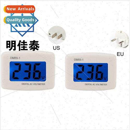 AC Meter Head Plug Type DM55-1 110V-220V Digital AC LCD Volt
