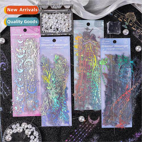 Saming light messenger handbook sticker pack laser dazzle co