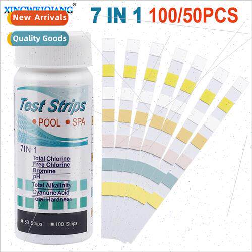 7 in 1 swimming pool test strips residual chlorine ph test s