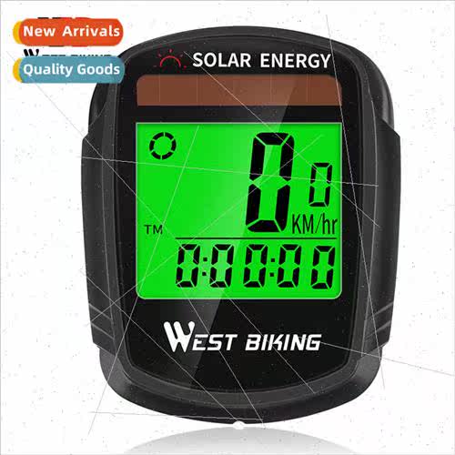 Wireless solar code meter mountain road bike large screen la