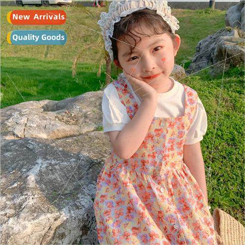 2022 summer new Korean  of the princess childrens short-slee