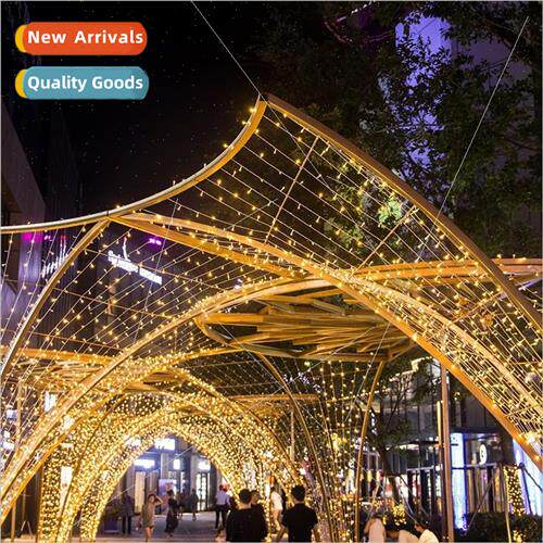 Plug-in light string full star light string Christmas decora