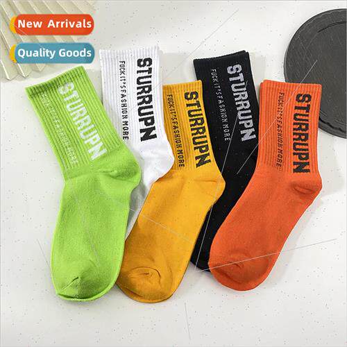 2022 spring and fall socks 适用 men and women  high-top lett