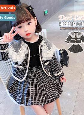 Girls 2023 Spring and Autumn new baby girl Xiaoxiang Feng ja