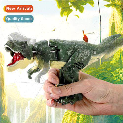 New simulation dinosaur model toys 适用 children press the T