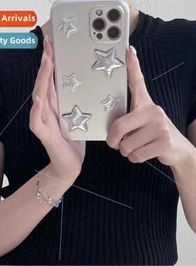 Ins Premium Feeling lver Glitter Stars iPhone 14 Case 13prom