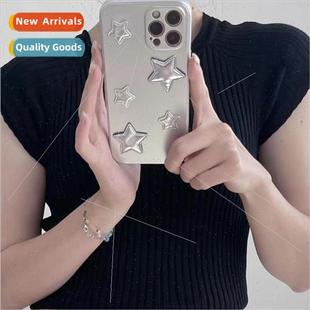 Ins Premium Feeling lver Glitter Stars iPhone 14 Case 13prom