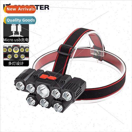 New outdoor sports 8 light head LED multi-core lighting mode