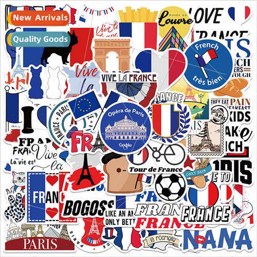 50 French French logo stickers luggage laptop cell phone wat