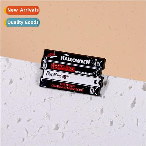 Horror Movie Videotape Brooch Pin Badge Backpack Lapel Pin A