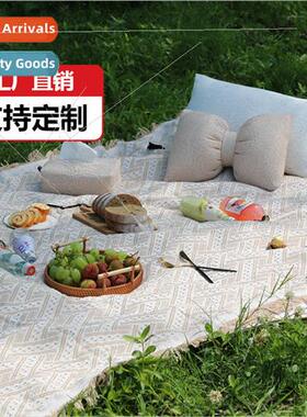 Apricot ins  spring trip picnic mat moistureproof mat fall t