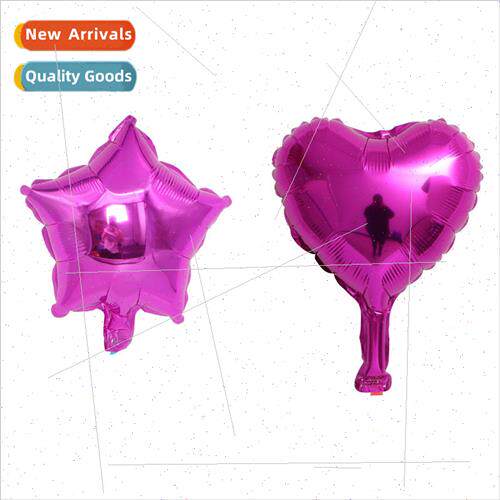 10 inch five-pointed star heart-shaped aluminum balloon star