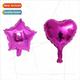 shaped inch five aluminum star balloon pointed heart