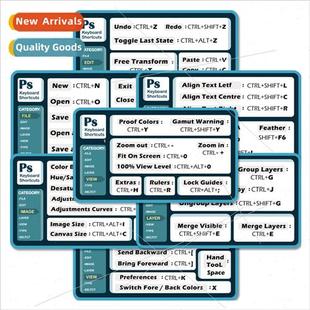 stickers shortcut laptop quick keyboard 7pcs reference pack