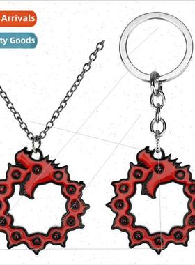 Anime  seven original sins seven deadly sins metal keychain