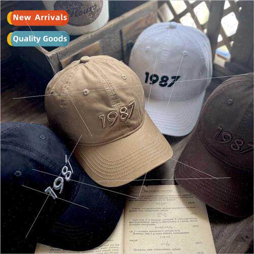 Embroidery baseball cap spring and summer big head around re