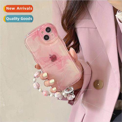 Niche ins  pastel watercolor halo 适用 iPhone 13 chain 14pro