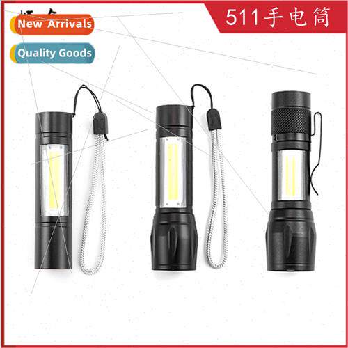 LED mini flashlight COB side light strong light small flashl