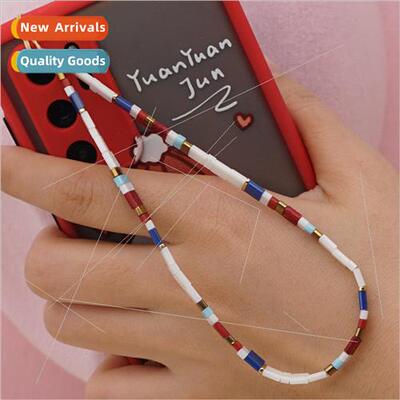 2021 new personalized fashion beaded phone chain bohemian et