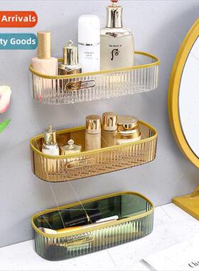 ght luxury bathroom bathroom acrylic shelf wall-mounted toil