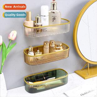 ght luxury bathroom bathroom acrylic shelf wall-mounted toil