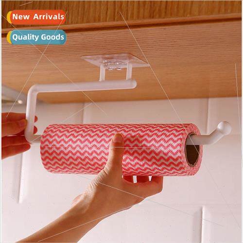 Kitchen paper towel holder wall-mounted lazy rags hanging ra