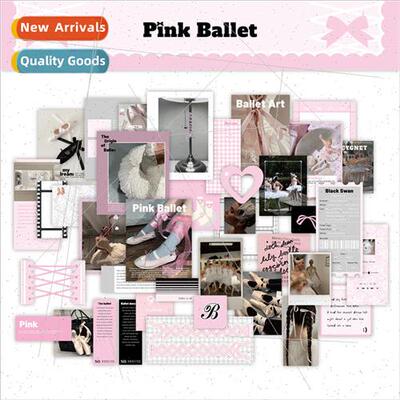 Korea ins sticker pack eating tea dessert ballet ribbon hand