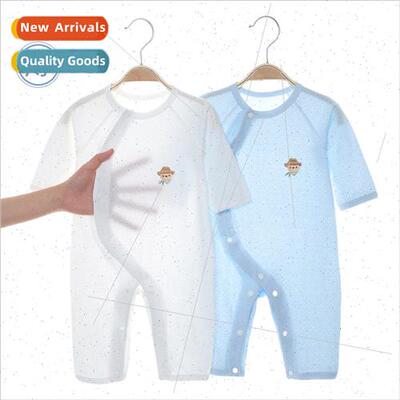 Baby clothes summer thin suit baby summer cotton onesie newb