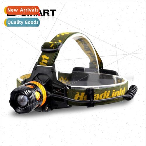 Zoom strong light headlamp rechargeable yellow and white dua