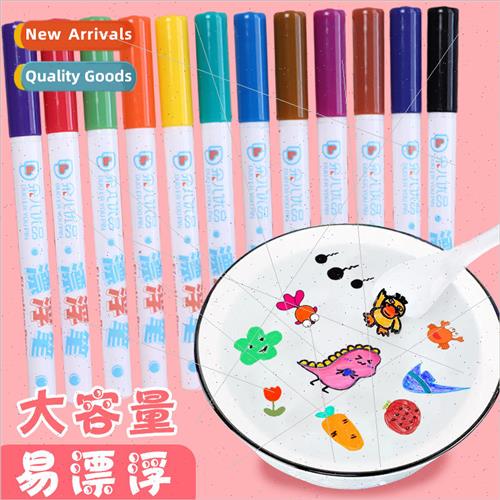 Floating pen in water student whiteboard pen erasable water-