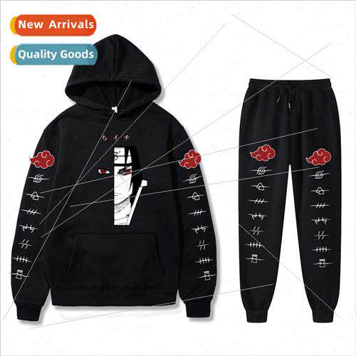 Naruto Naruto Sasuke Printed Padded Hooded Sweatshirt Mens a