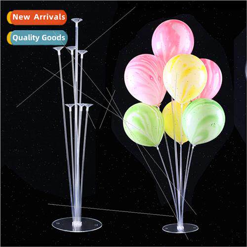 Balloon Table Floating Transparent Stand Decoration Roadside