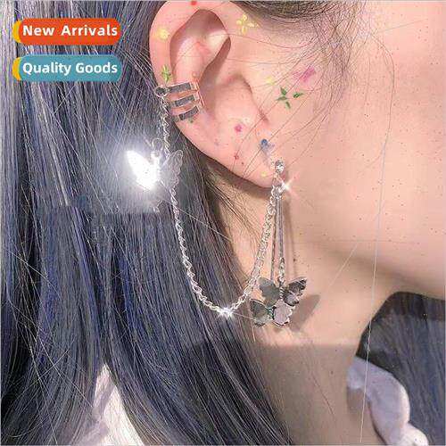 Korea titanium steel butterfly womens earrings fashion sweet