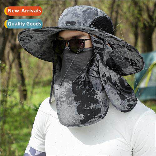 Face protection neck outdoor sun hat summer large brim sun h