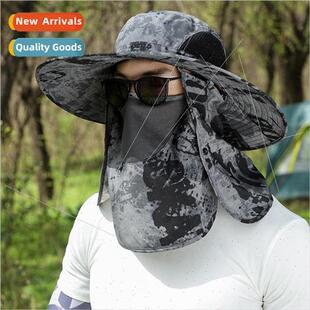 Face protection neck outdoor sun hat summer large brim sun h