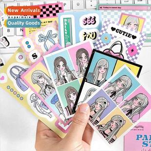 chapter stickers sticker Teenage cute wah pack cartoon girl