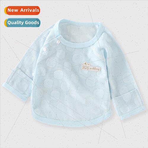 Newborn baby half back clothing long-sleeved summer thin sec